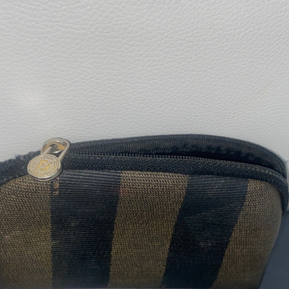 Authentic vintage Fendi Pequin stripe cosmetic pouch - Picture 5 of 10